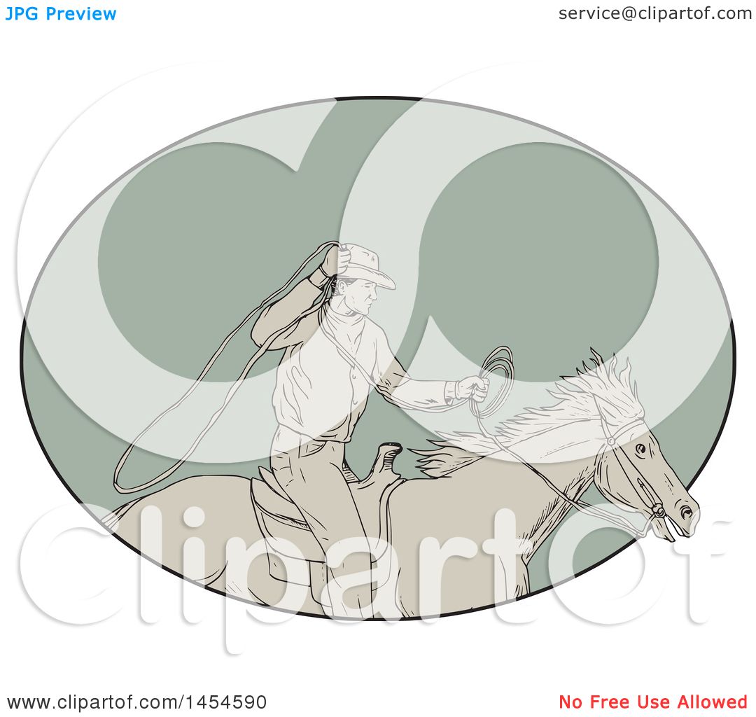 1080x1024 Clipart Graphic Of A Drawing Sketch Styled Cowboy Swinging A Lasso - Lasso Sketch