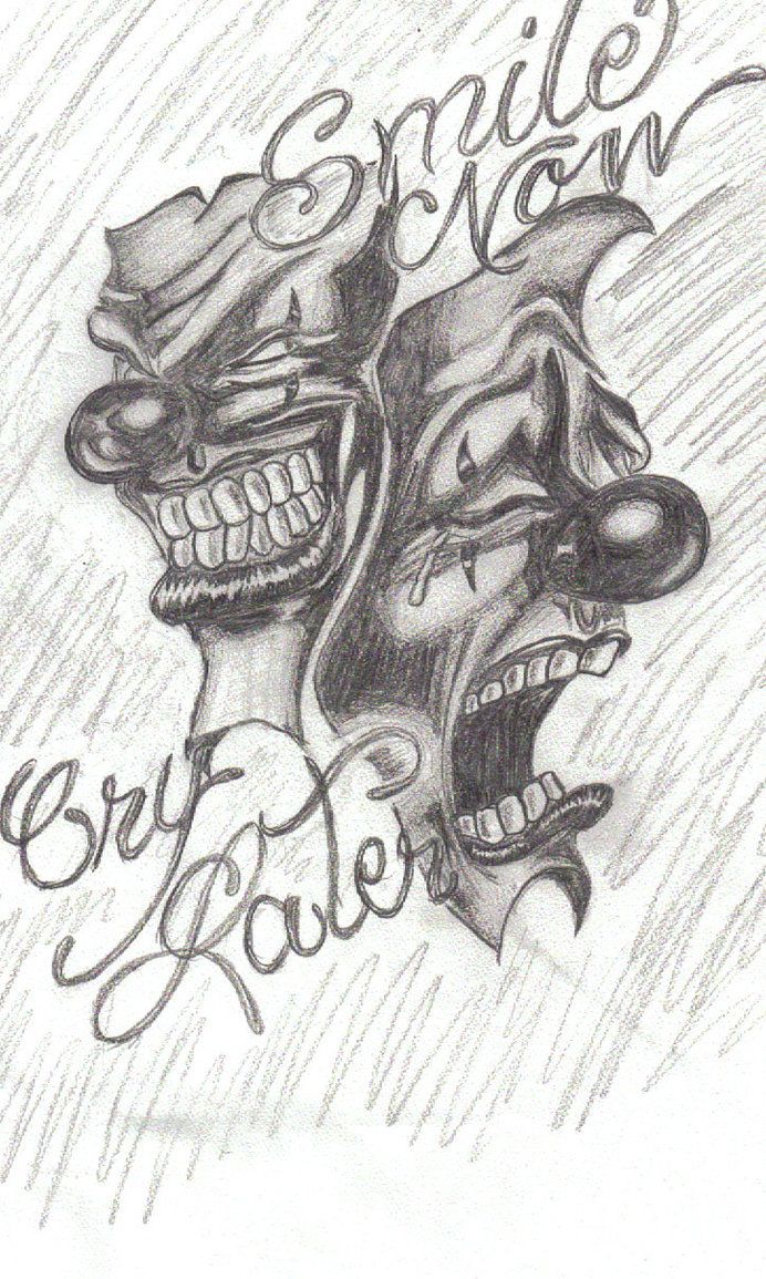 692x1155 Laugh Now Cry Later Faces Drawings 69638 Loadtve - Laugh Now Cry Later Sketches