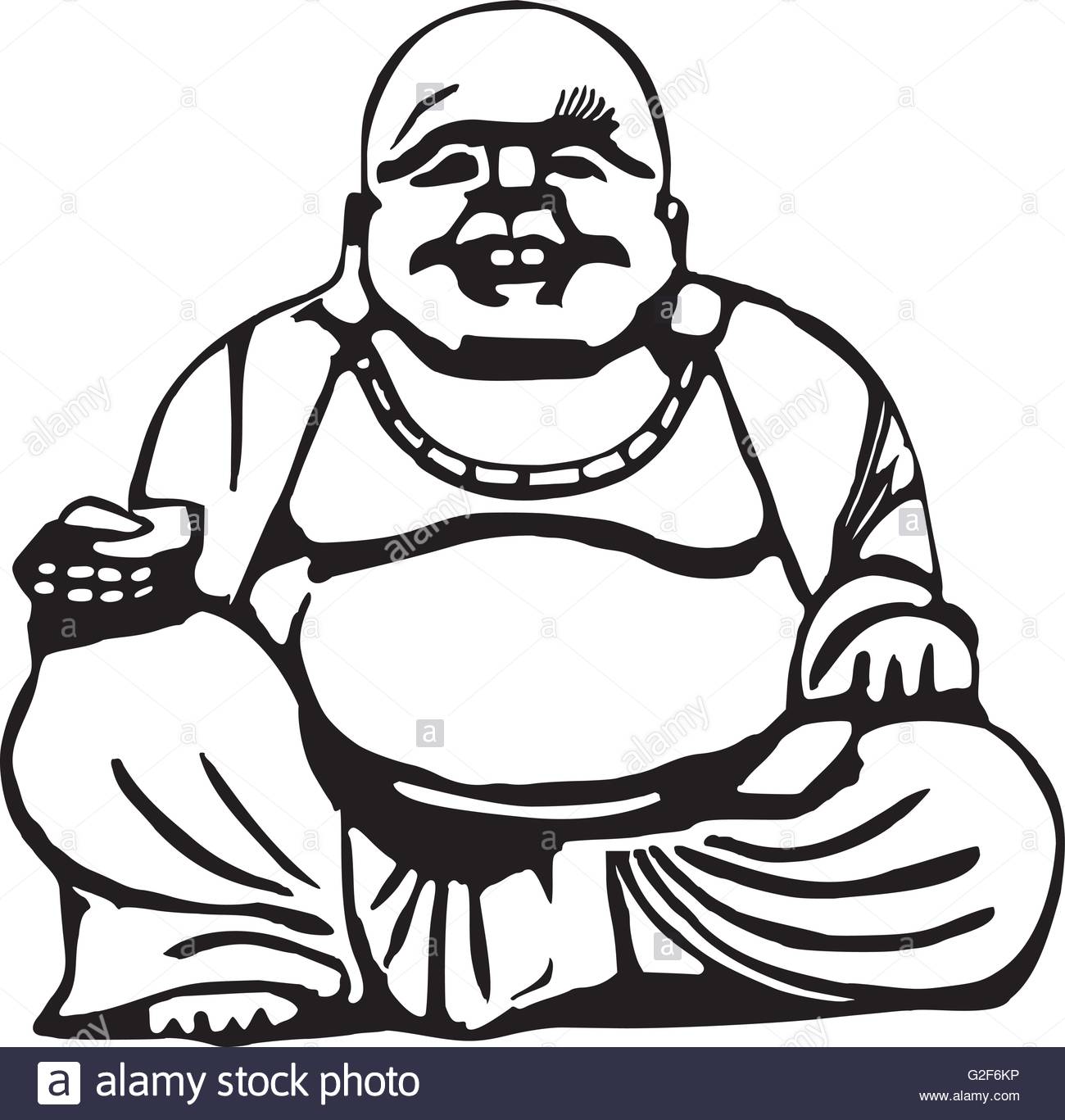 1300x1367 Laughing Buddha Stickers By Smiledude Redbubble - Laughing Buddha Sketch