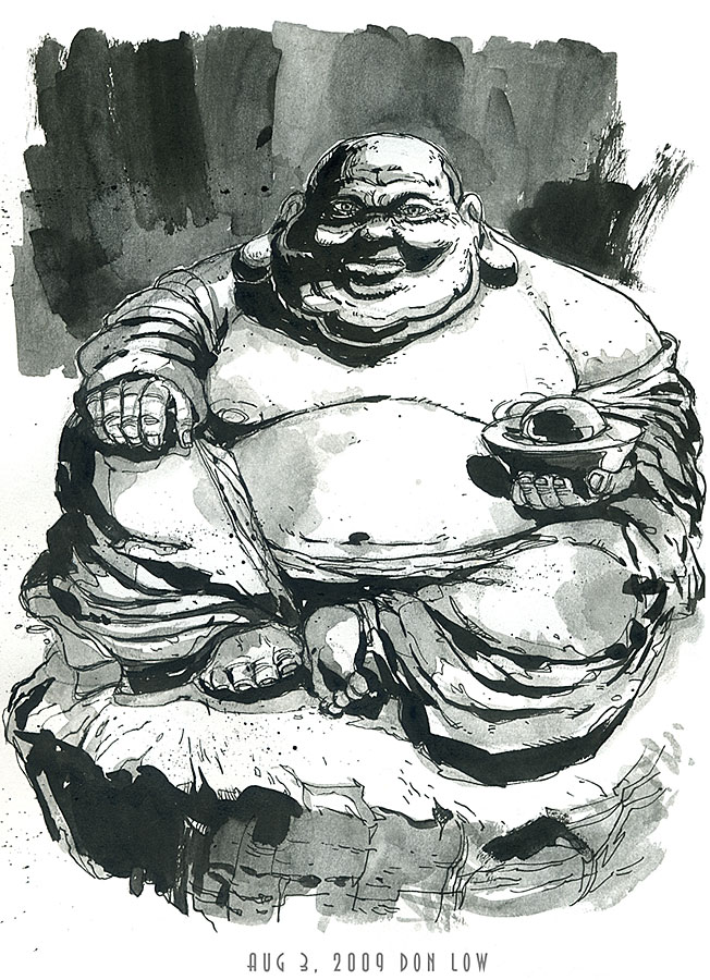652x900 Not So Laughing Buddha By Southercomfort - Laughing Buddha Sketch