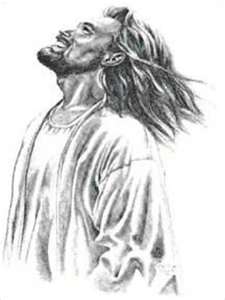 225x300 God Is Jesus Christ Sharing Information And Spreading The Gospel - Laughing Jesus Sketch