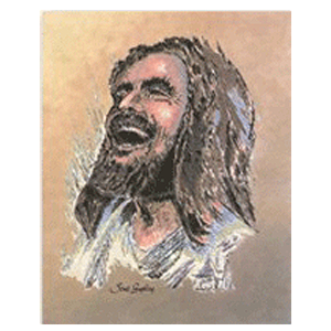 300x300 Jesus Laughing Art Print Werock Inc. - Laughing Jesus Sketch