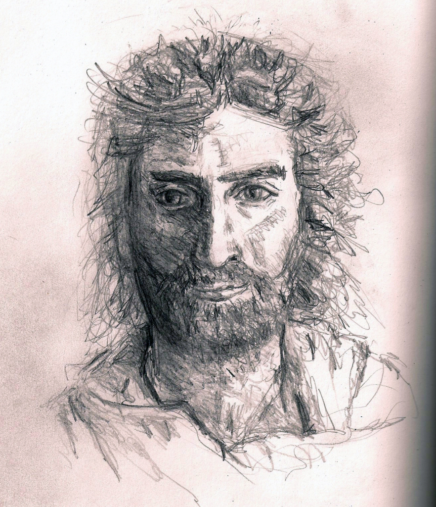 Laughing Jesus Sketch at Explore collection of