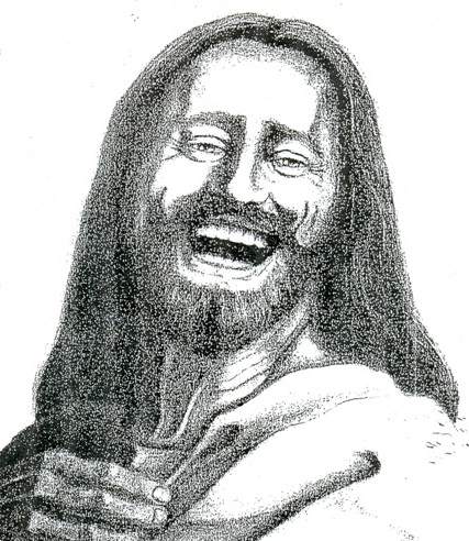 427x492 Lying Pictures Of Jesus Or Images Of Jesus Are Poison! - Laughing Jesus Sketch