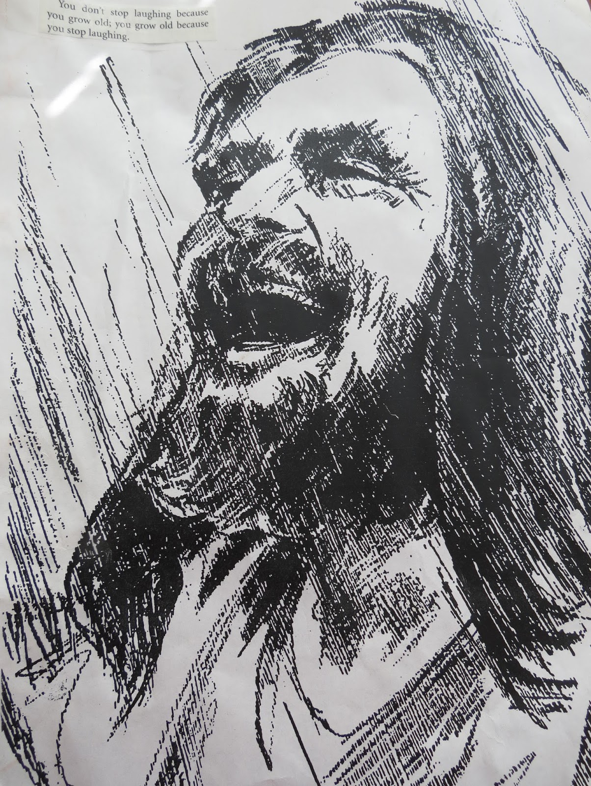 1204x1600 Red Rose Alley Laughing Jesus - Laughing Jesus Sketch