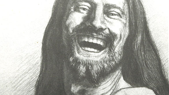 586x330 Big Old Goofy World Jesus Laughed - Laughing Jesus Sketch