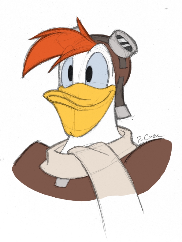 595x791 Launchpad Mcquack Bust Sketch By Rongs1234 - Launchpad Sketch