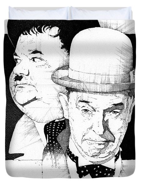 454x600 Laurel And Hardy Duvet Covers Fine Art America - Laurel And Hardy Sketch