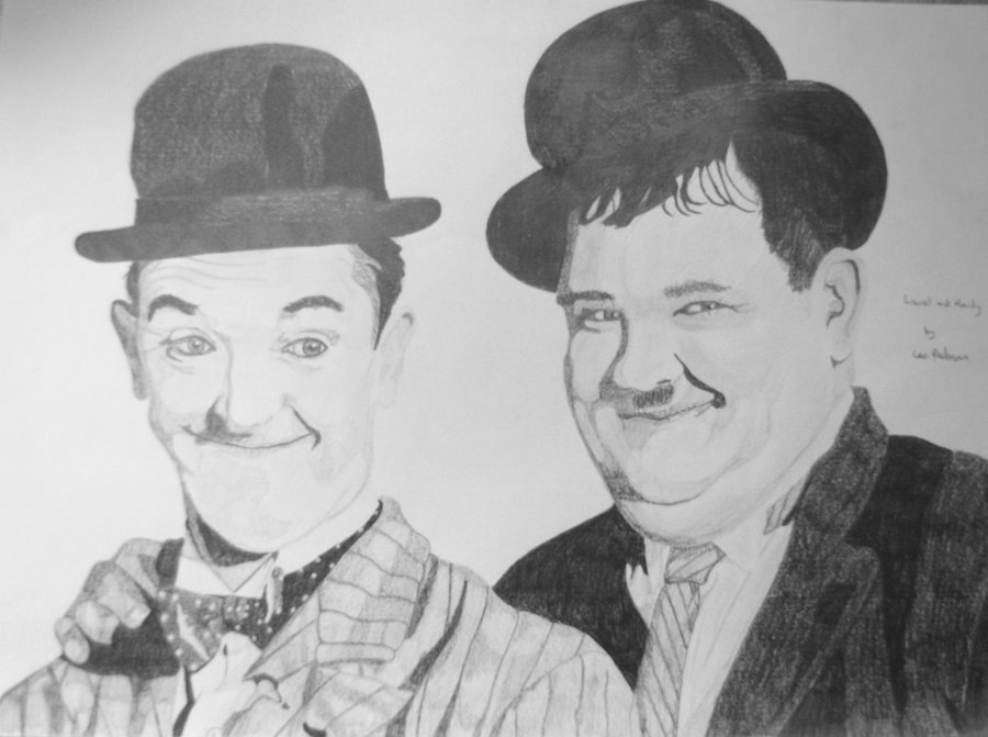 900x671 Laurel And Hardy By Astrogoth13 - Laurel And Hardy Sketch