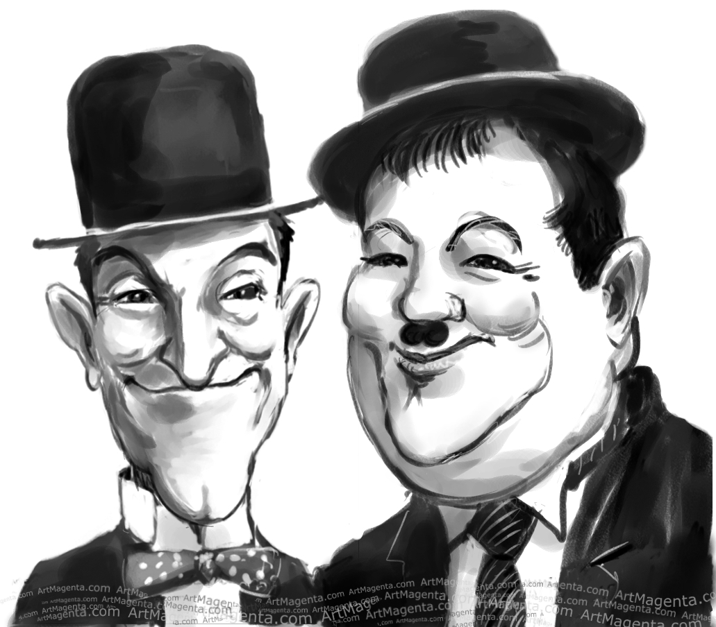 1031x904 Caricatures Laurel And Hardy - Laurel And Hardy Sketch
