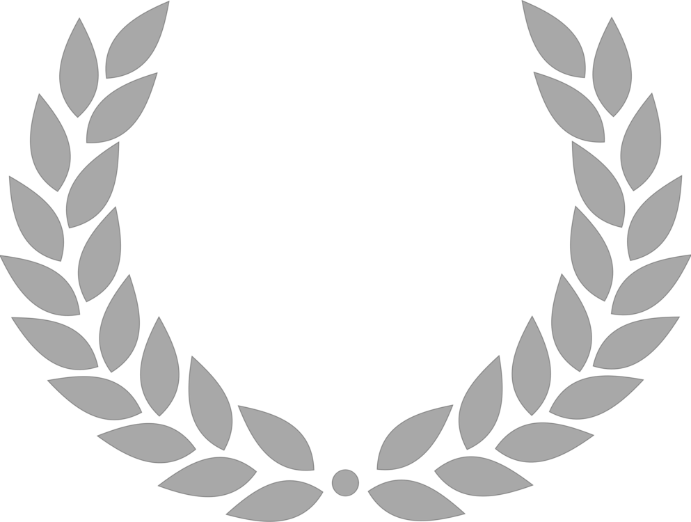 993x750 Collection Of Free Wreath Drawing Roman. Download On Ubisafe - Laurel Wreath Sketch