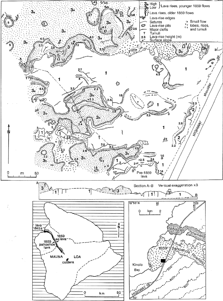 850x1144 Sketch Map Of Parts Of Lava Rise Plateaus And Structures In The - Lava Sketch