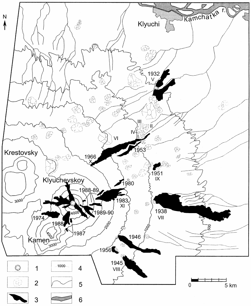 828x1008 Sketch Map Showing The Sites Of Flank Eruptions And Historic Lava - Lava Sketch