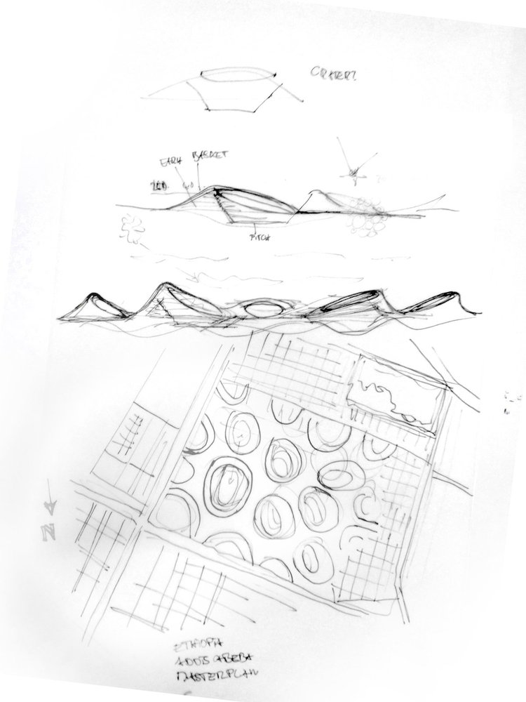 750x1000 Gallery Of National Stadium And Sports Village Lava - Lava Sketch