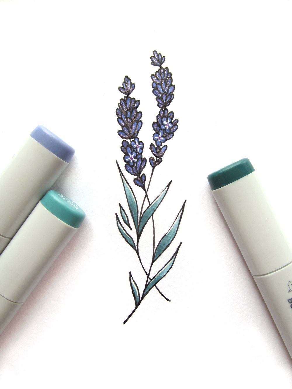 1000x1333 Lavender Drawing Intricate Modern Day Tattoo Designs - Lavender Plant Sketch