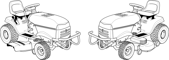594x211 Lawn Mower Clip Art - Lawn Mower Sketch
