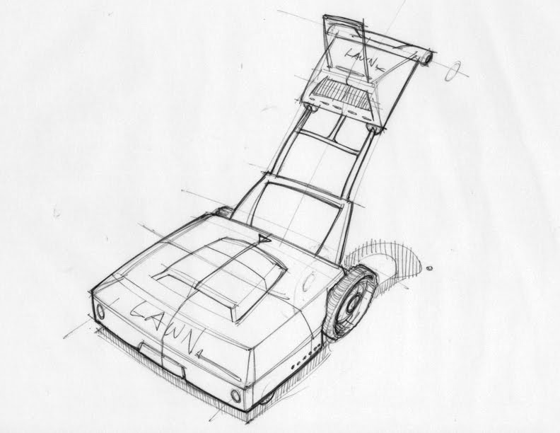 792x612 Sketch A Day Sketch A Day - Lawn Mower Sketch