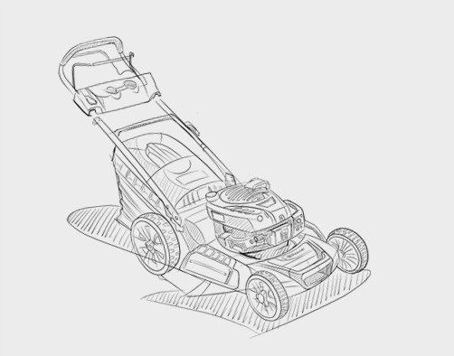502x394 Zomax Garden Outdoor Power Equipment For Lawnamp Garden - Lawn Mower Sketch