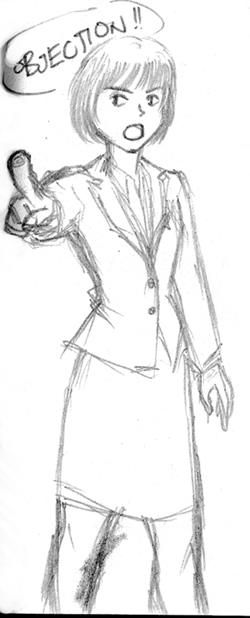 250x618 Lady Lawyer Look, A Bird! - Lawyer Sketch