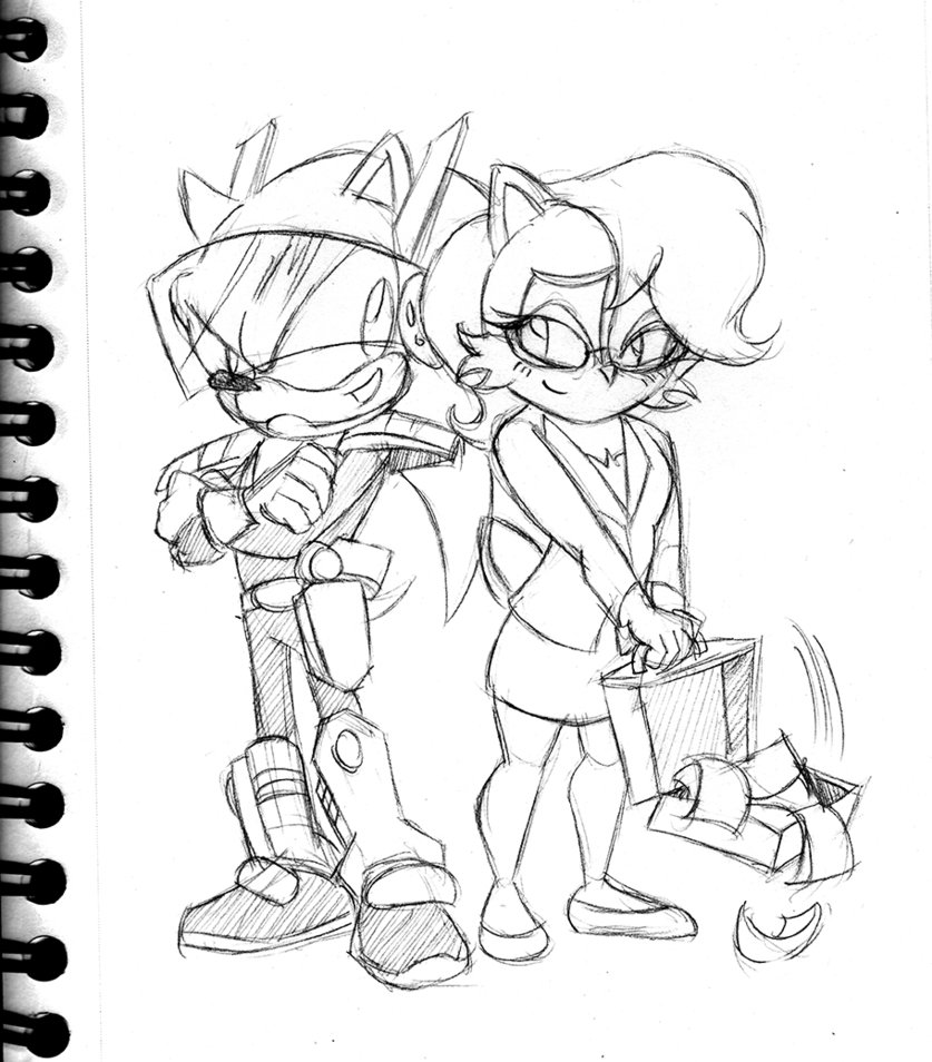 837x954 Lawyer Sally And Zonic (Sketch) By Chauvels - Lawyer Sketch