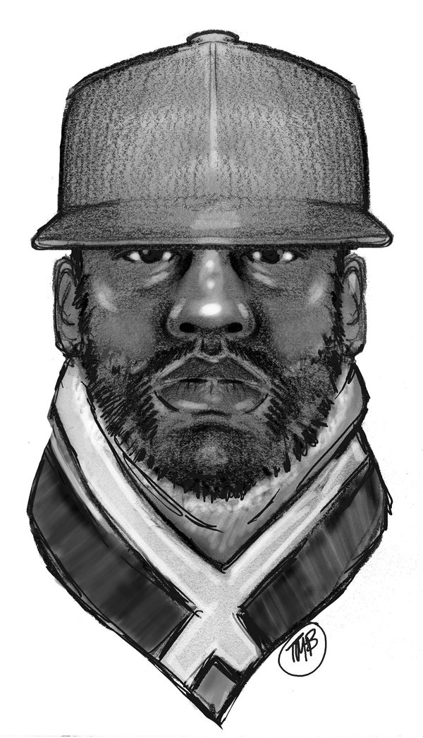 600x1046 Police Release Sketch Of Suspect In Shooting Of Cuomo - Lawyer Sketch