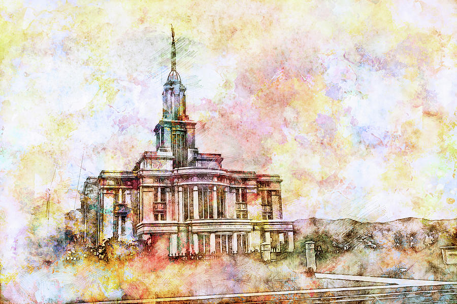 900x600 Payson Lds Utah Temple - Lds Temple Sketches