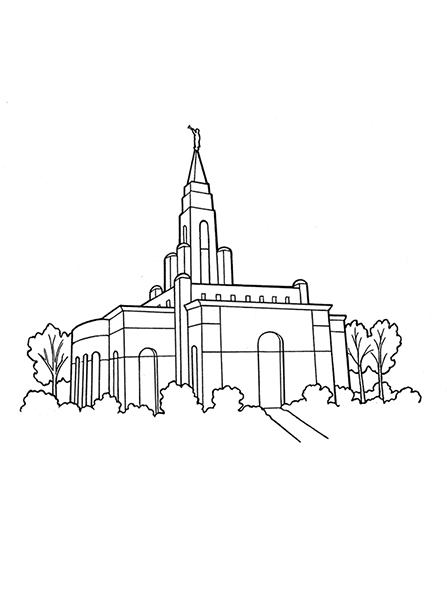 447x596 Temple - Lds Temple Sketches
