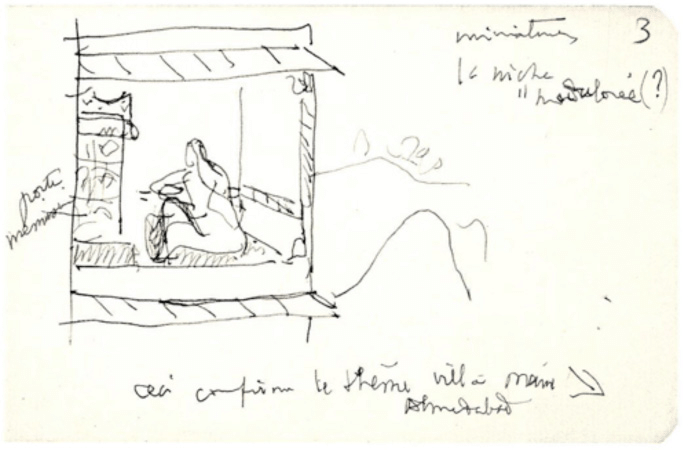 688x450 Sketches Of Ahmedabad City By Le Corbusier (About October 1951) 14 - Le Corbusier Sketches