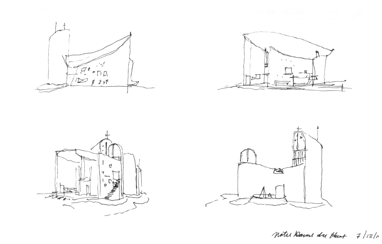 1280x817 Travel Sketches Adam Welker Archinect - Le Corbusier Sketches
