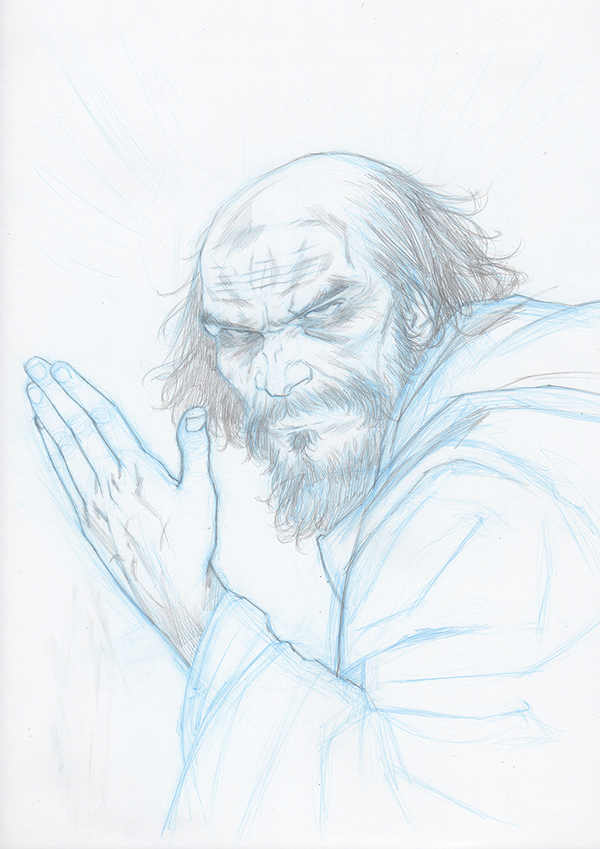 600x849 A Step By Step From Pencils To Inks On Behance - Lead Sketch