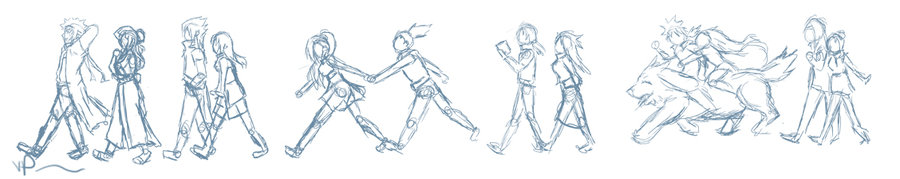 900x179 Follow The Leader Sketch By Nishi06 - Leader Sketch