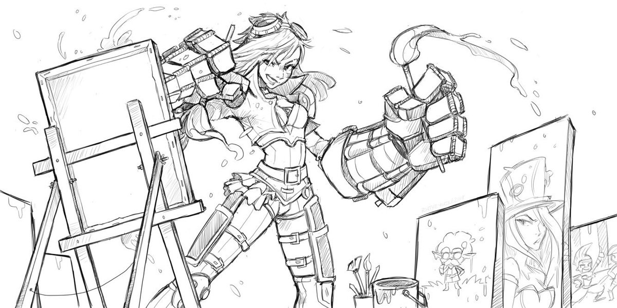 1200x600 League Of Legends On Twitter Selinatheleaf Came By The - League Of Legends Sketch