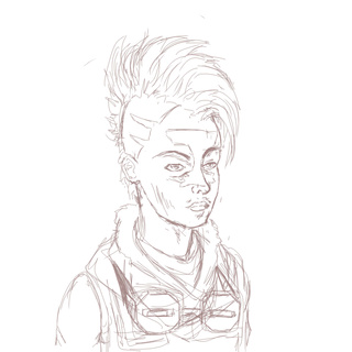 320x320 Fan Art Sketch Of Ekko From League Of Legends References Used From - League Of Legends Sketch