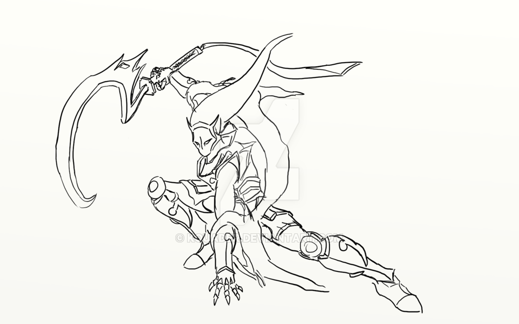 1024x640 Bloodmoon Diana Sketch I - League Of Legends Sketch