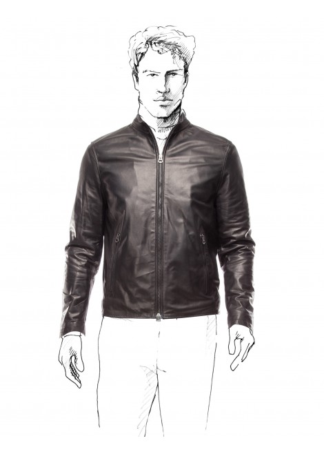 470x655 Fradi Leather Jacket Black - Leather Jacket Sketch
