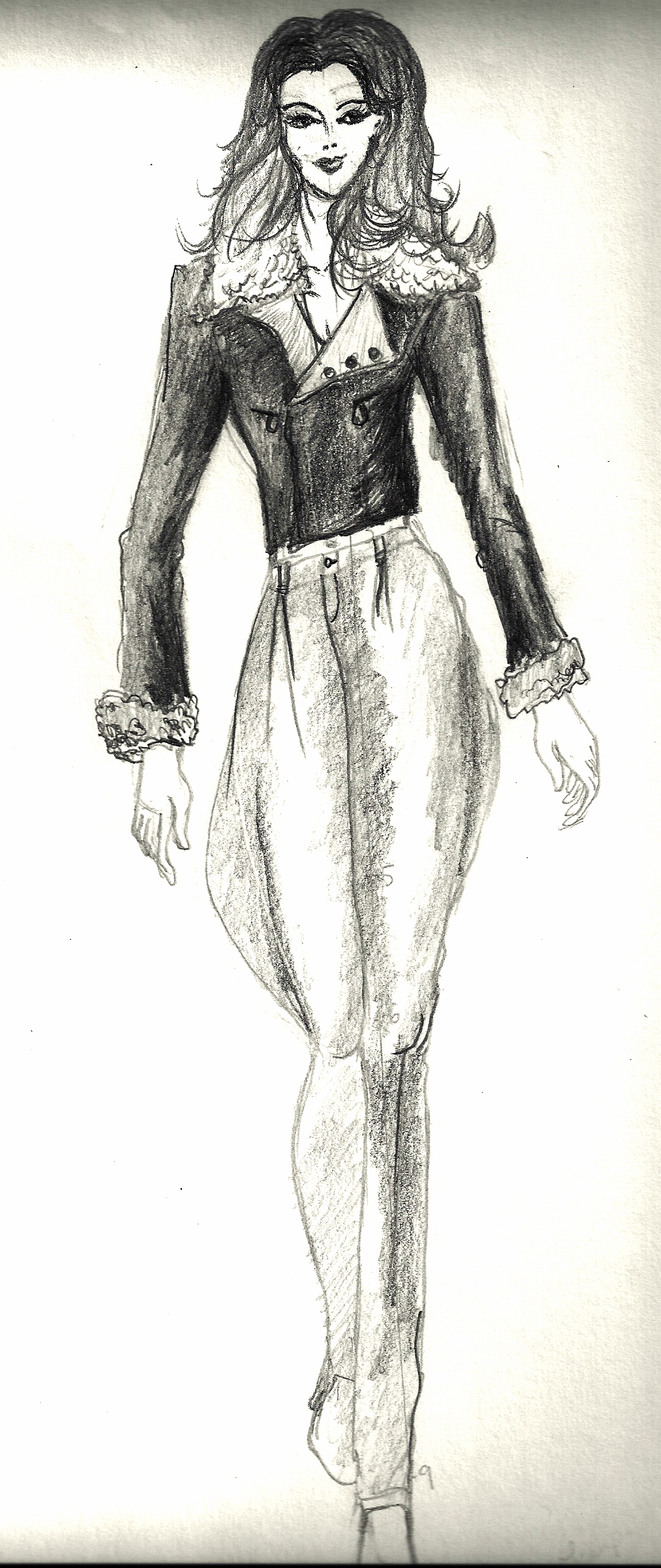 985x2336 Leather Jacket Yours Fashionably - Leather Jacket Sketch