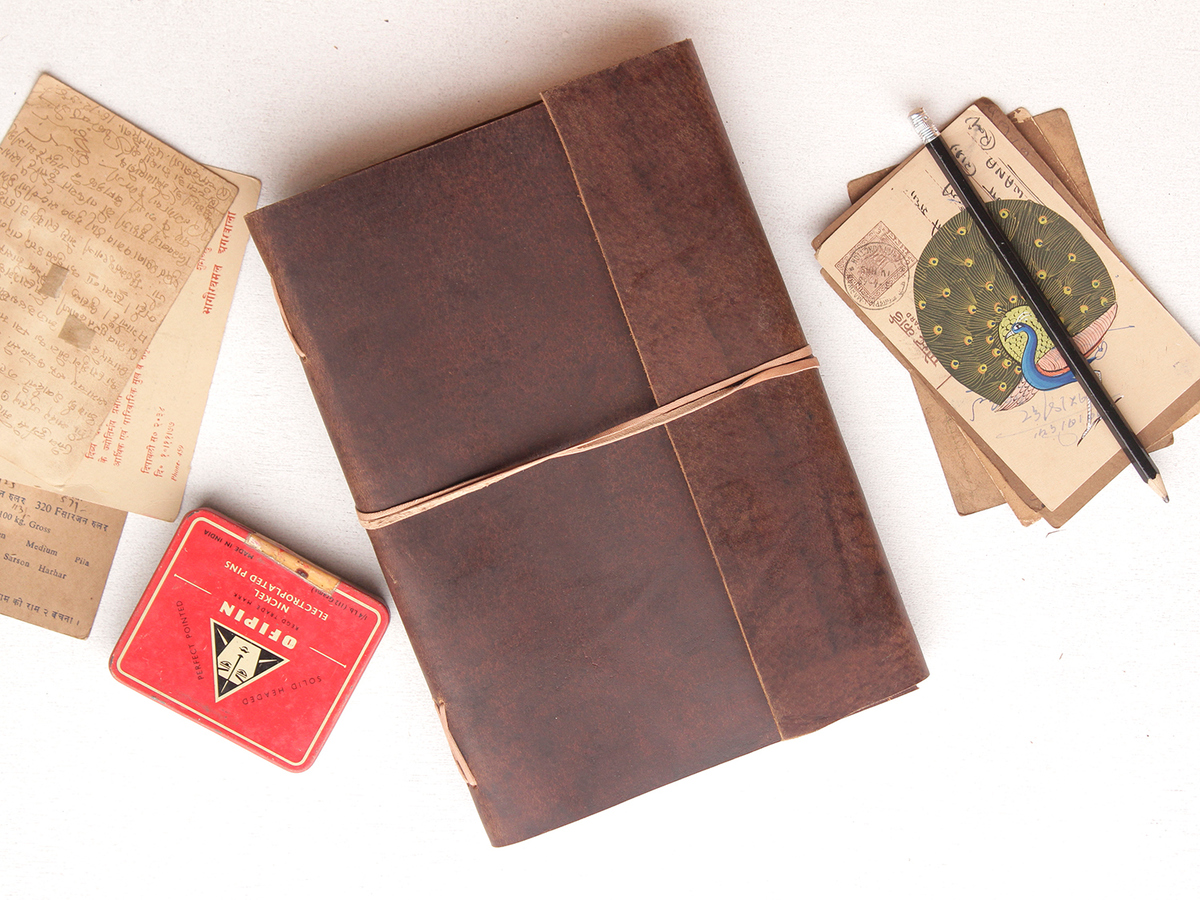 1200x900 Extra Large Leather Sketchbook - Leather Sketch Journal