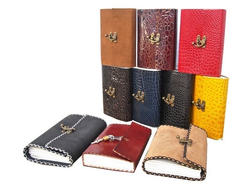 500x375 Hand Made Paper Leather Journals - Leather Sketch Journal