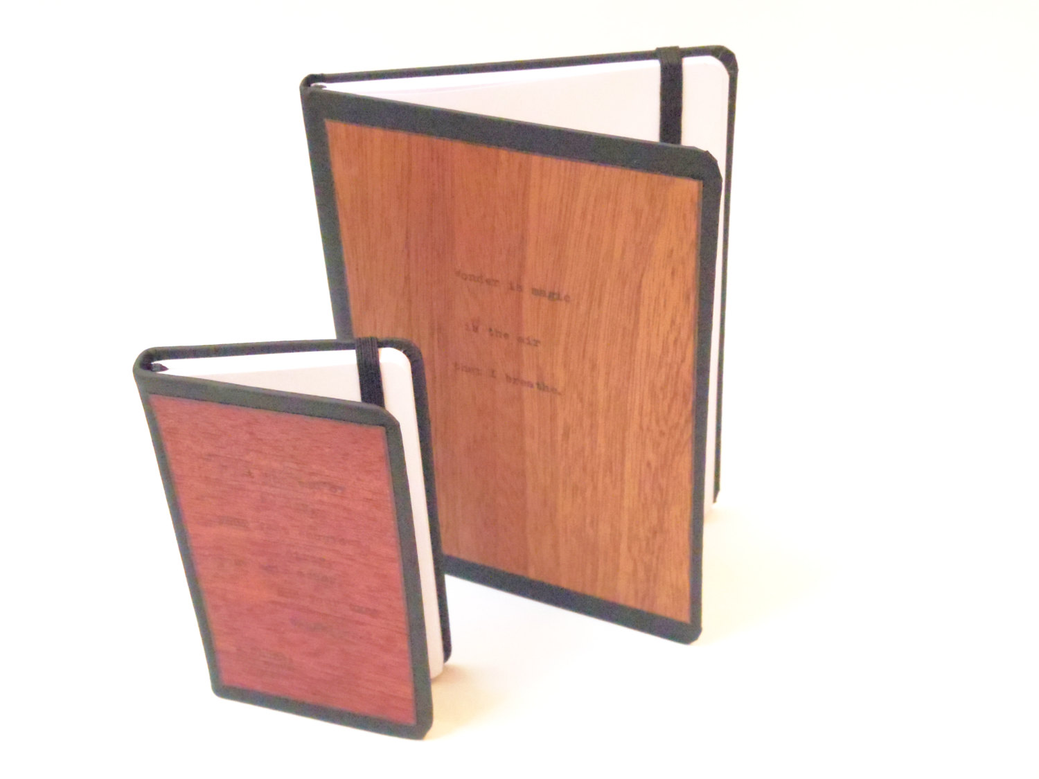 1500x1125 Resolute Starpocket Notebook Real Wood Cover With Hand Typed - Leather Sketch Journal