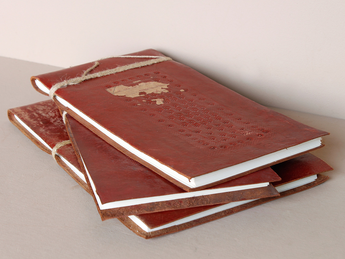 1200x900 Antique Leather Sketchbook - Leather Sketch Journal