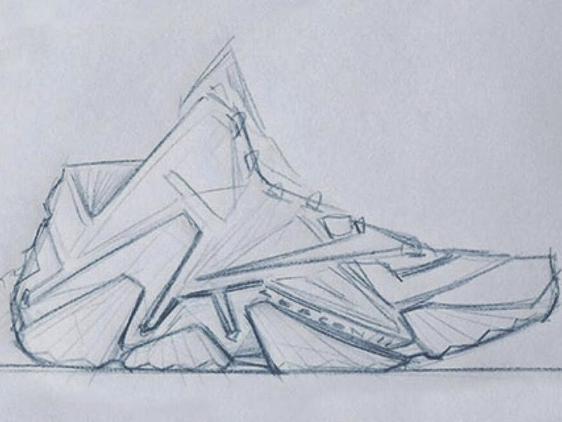 800x600 Nike Lebron Xi Nike Lebron - Lebron 11 Sketch