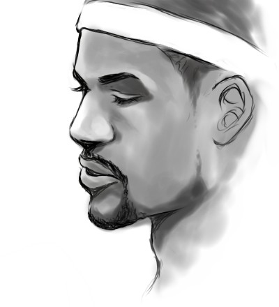 400x440 Lebron James By Mmmmmr - Lebron James Sketch