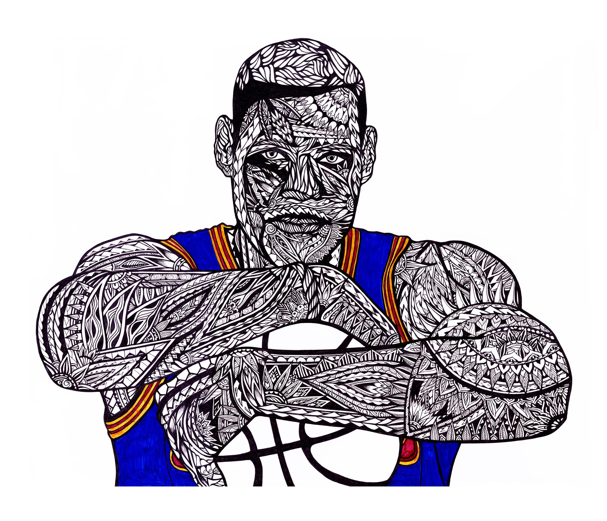 2048x1756 Lebron James Blazeiart - Lebron James Sketch