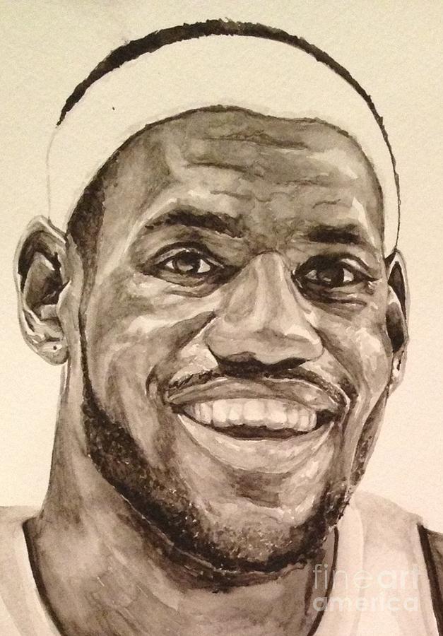 Lebron James Sketch at PaintingValley.com | Explore collection of ...