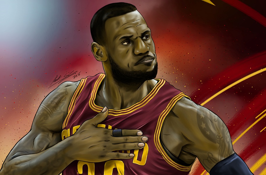 913x600 Sketch Series - Lebron James Sketch