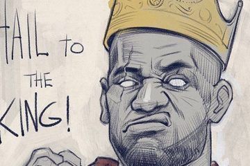 360x240 Lebron James Hail To The King Sketch Animated, Drawing, Prints - Lebron Sketch