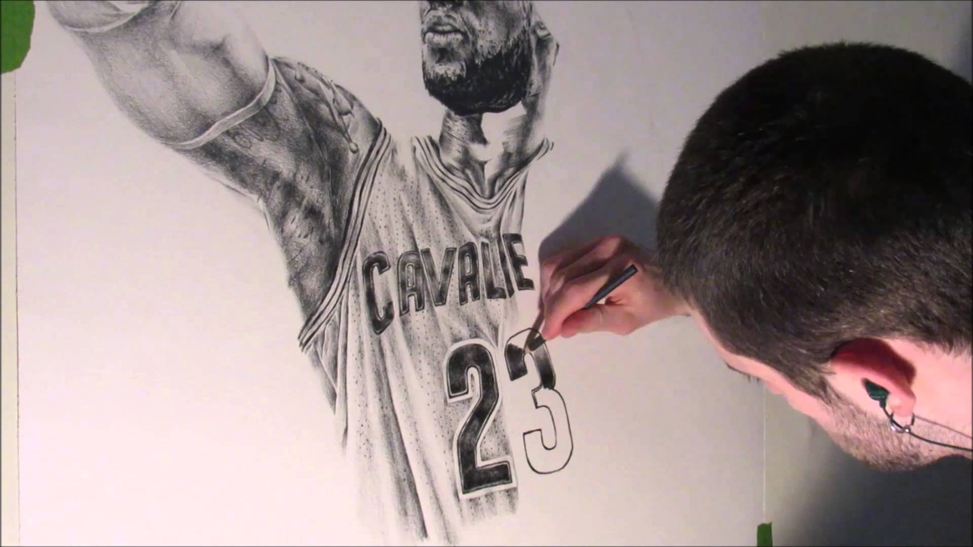 1920x1080 Lebron James Speed Drawing - Lebron Sketch