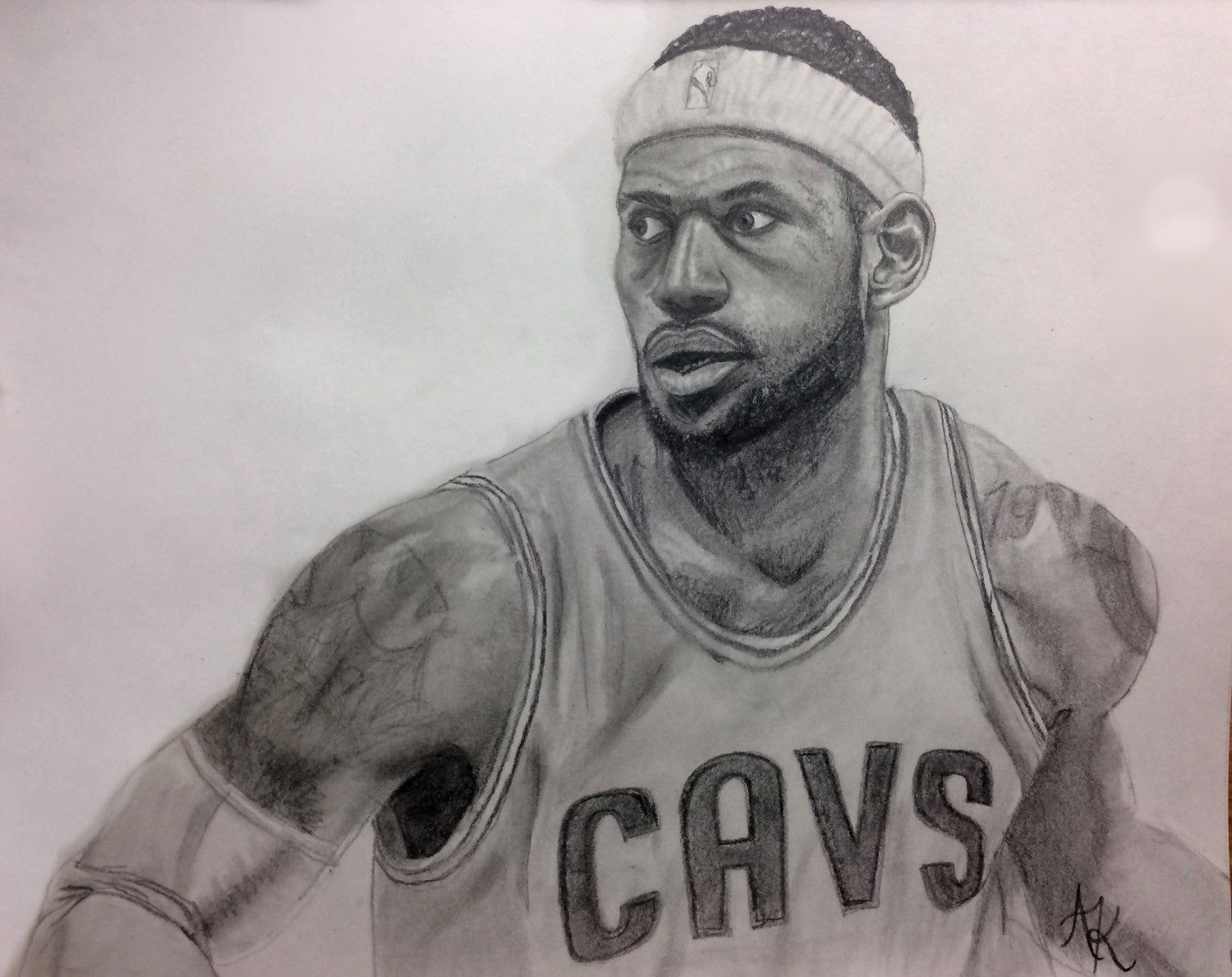 1500x1190 Lebron James Pencil Drawing, Lebrun James Portrait John In 2018 - Lebron Sketch