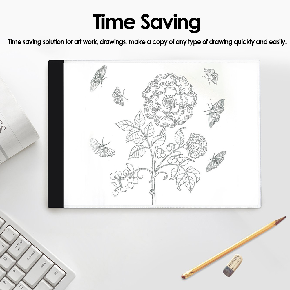 1000x1000 Led Light Pad Box Drawing Tracing Tracer Copy Board Usb Pad A4 - Led Light Sketch