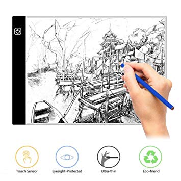 355x355 Wivarra Updated Led Light Box A4 Display Pad Drawing Board, Ultra - Led Light Sketch